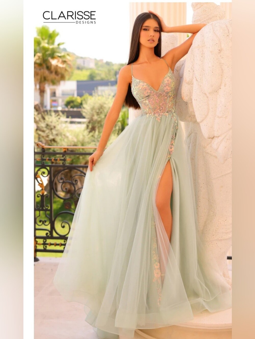 Clarisse Mint Green Formal Dress